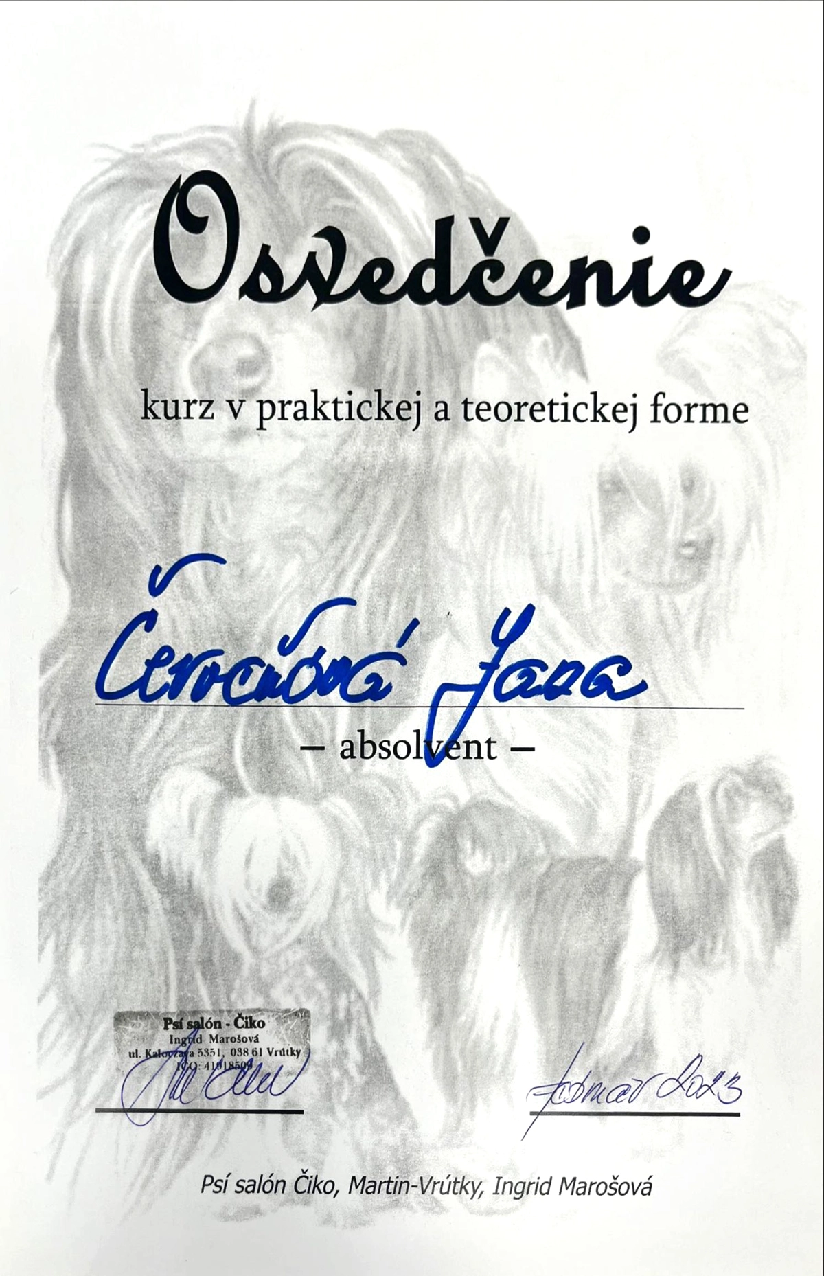 Certifikát - certifikát